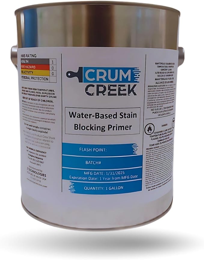 Primer Sealer Stain Killer, Interior/Exterior, White, 1 Gallon