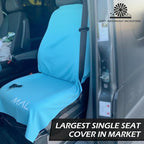 Malo’o SeatGuard Car Seat Cover Towel, Universal Seat Protector Towel for Trucks and Cars, Heavy Duty Seat Cover for Sports Gear, Dogs and Wet Clothing, Blue