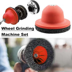 Wheel Hub Grinder Cleaning Tool,150mm Professional Wheel Hub Cleaner Hubs Resurfacing Kit,Whee-l Hu-b Grinder Ball Head Car Cup Brush Cleaning Set,for Tyre Change Rim Clean-ing and Rust Removal