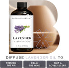 Brooklyn Botany Lavender Essential Oil - Huge 4 Fl Oz - 100% Pure and Natural - Premium Grade with Dropper - for Aromatherapy and Diffuser