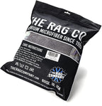 The Rag Company - Eagle Edgeless 600 - Professional Korean 70/30 Blend Super Plush, Microfiber Auto Detailing Towels, Buffing & Polishing, 600gsm, 16in x 16in, Dark Grey (3-Pack)