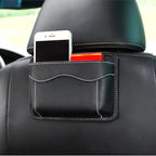 Moly Magnolia Car Seat Side Pocket Organizer, American Flag PU Leather Storage Bag, Pen Phone Holder Tray Pouch Seat Gap Filler, Interior Accessories for Auto Door Window Console (Red)