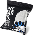 The Rag Company - Eagle Edgeless 500 (4-Pack) Professional Korean 70/30 Blend Super Plush Microfiber Detailing Towels, 500GSM, 16in x 16in, Ice Grey