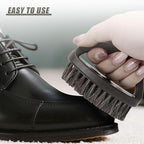 Soft Horsehair Bristle Leather Cleaning Brush for Car Interior, Comfortable Grip Car Wash Brush to Clean Upholstery Furniture Boots, Felt Hat Scrub Brushes Auto Detailing Cleaner Tool (1PC)