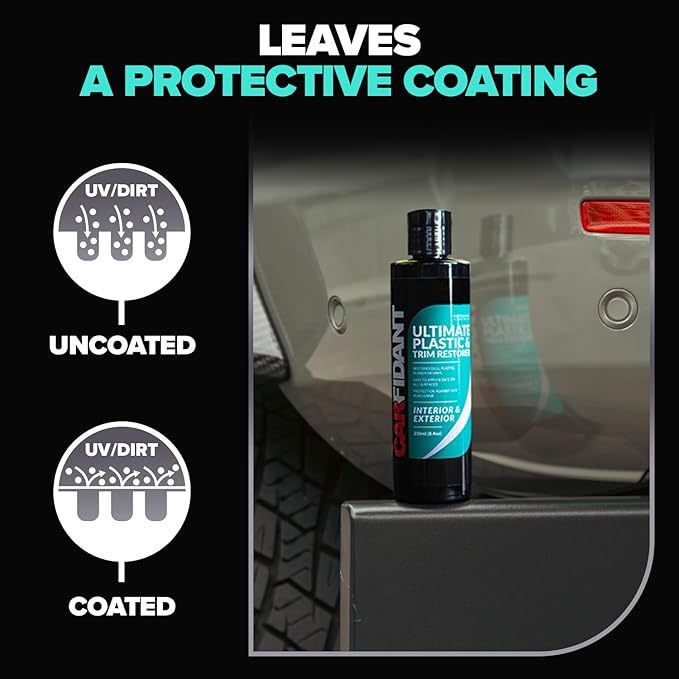 Carfidant Bug Remover Heavy Duty with Trim & Plastic Restorer - Car Exterior Cleaner