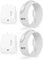 Charge for iPhone 17/16/15 Charger, 2Pack 40W-60W Dynamic Type C Wall Charger Adapter USB C Charger Block 6FT USB-C to C Woven Braid Cable for Apple iPhone 17 Pro Max/iPhone 16 Plus, iPad Pro/Air/Mini
