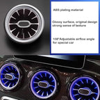 12 Colors Air Vent LED Ambient Light Atmosphere Lamp For Mercedes Benz W246 B-Class
