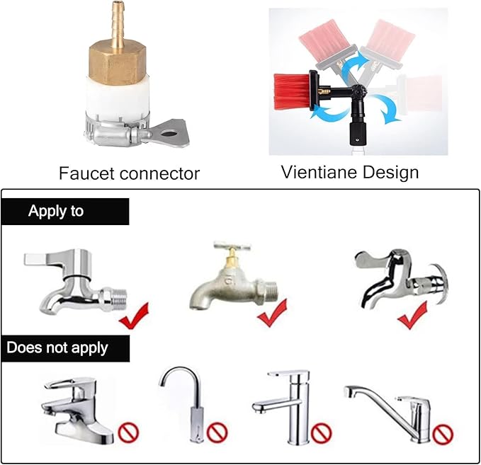Extendable Telescopic Window Cleaning Pole with 30cm Water Fed Brush11M for Conservatory Roofs Solar Panels Trucks &Perfect for High Reach Cleaning