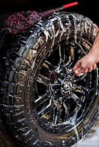 Liquid X Original Wheel Woolies Brushes 3 Piece Kit - Includes Angled Caliper Spoke Brush - USA Made - Black - New & Improved
