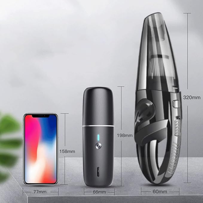 Car Vacuum Cleaner, Small,Handheld Cordless Vacuum Cleaner - 90W-4KPA, Wet & Dry Use, Quick Charge, Perfect for Home, Car, Pet Cleaning (Color : B)