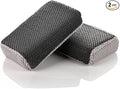 Koch-Chemie Clay Scrubber - Fast and Effective Removal of Paint Contaminants, Grime, Debris, and More - Clay Bar with Extra Scrubbing Power. Black/Ice Grey - 2-Pack