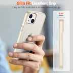 SUPFINE Magnetic for iPhone 15 Case (Compatible with MagSafe) (Military Grade Drop Protection) Slim Translucent Matte Shockproof with Anti-Fingerprint Phone Case,Antique White