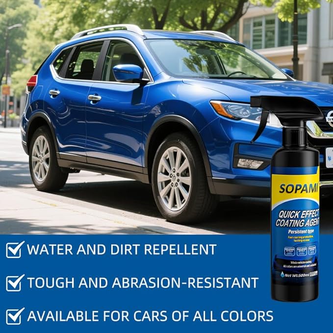 Sopami Ceramic Paint Sealant, Ceramic Coating Maximum Gloss & Shine ceramic wax, car coating spray Extremely Hydrophobic Ceramic Spray Coating for Cars, RVs, Motorcycles, Boats, and ATVs