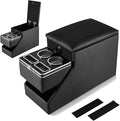 Truck Center Console Organizer Between Seat for Minivans, SUVs, Middle Van Bench Organizer for Floor Console Organizer Storage Box with Locking Design