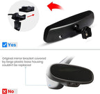 Rear View Mirror Camera with 4.3” Monitor: Super Night Vision OEM Rearview Mirror Backup Camera with IP 68 Waterproof Back Up Camera for Car, Rearview Mirror for Parking & Driving Safety AUTO-VOX T2
