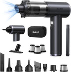 Mini Car Vacuum Portable Cordless, 20000PA Powerful Suction,7800mAh,High Power, LED Light, Dual Filter, Car Vacuum Cleaner & Air Duster for Home, Desk, PC, Keyboard