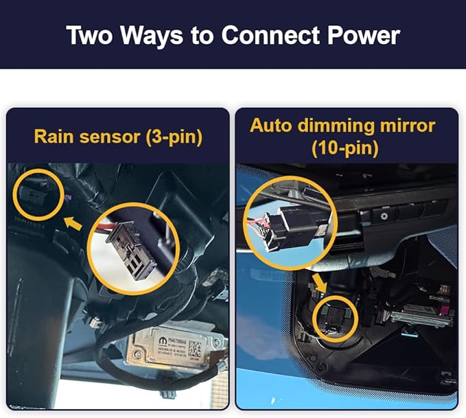 Fitcamx 4K Dash Cam Suitable for RAM 1500 2025 2026 RHO (HD2-D4120), Integrated OEM Look, UHD 2160P Video, Built-in WiFi & APP, Loop Recording, Collision Sensor, Night Vision, Plug & Play, 64GB Card