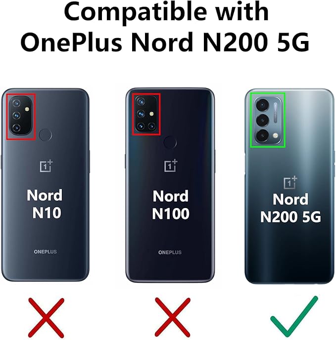 for OnePlus Nord N200 5G Case,with Screen Protector,[Military Grade] 16ft. Drop Tested Cover with Magnetic Kickstand Car Mount Protective Case for OnePlus Nord N200 5G, Mint