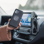 Quad Lock Adhesive Dashboard/Console Car Phone Holder Kit with MAG Wireless Charging Head V2 and MAG Phone Case for iPhone 12 Pro Max