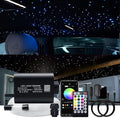 AKEPO 16W Fiber Optic Starlights Headliner Lights Star Light Kit, Fibre Optical Strands150pcs 0.75mm 6.5ft/2m APP Control+28key Remote Control for Car & Home