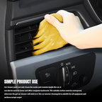 Car Cleaning Gel, Car Cleaning Supplies, Car Cleaning Putty, Universal Car Cleaning Kit Auto Detailing Tools Car Accessories Fit for Automotive, Keyboard, Camera, Printers (Yellow, 1PCS)