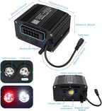 AKEPO 18W Home Car Dual Color Twinkle&Shooting Star Two-in-one Fiber Optic Lights Kit, 900pcs*9.8ft*0.03in+240pcs Meteor Fibers+Music Activated+APP/Remote Control Starlight Headliner Kits