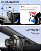 Car Phone Holder for Toyota C-HR CHR 2019-2022 Accessories 8-Inch Screen Fixed Clip, Automobile Cradles Magnetic Phone Mount Compatible with MagSafe, Strong Magnets Cell Phone Base (Magnetic)