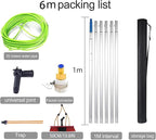 Extendable 6m Window Brush for Conservatory Roof & Photovoltaic Panel Cleaning - Telescopic Pole for Easy Reach & Streak-Free Shine on Trucks & Windows