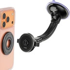 A2C One-Lock Ultra Off-Road Truck Phone Mount, Magnetic Alignment with Automatic Dual-Latch Locking System, One-Hand Quick Release, 4.33" Heavy-Duty Vacuum Suction Cup, Anti-Shake Double-Rib Metal Arm