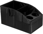 WHHMK Car Storage,Car Backseat Organizers,Support Up to 33 LB of Weight Front Seat Organizer, Floor Organizer for SUV Truck(Carbon fiber texture black)
