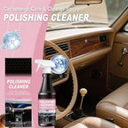 Car Interior Care & Cleaner Spray, 237ml Polishing Cleaner Car Interior Spray, Powerful Interior Detailer Spray for Cars, Multifunctional Car Interior Cleaner for Dashboards, Seats (1Set)
