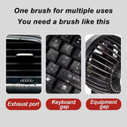 AUCELI Car Detailing Brush, Ultra Soft Auto Interior Dusting Brush with Storage Rack, Car XL Synthetic Brush Cleaning Tool, Universal Covers Large Area Inside or Outside Vehicles(Blue/Style A)