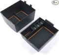 CDEFG for 2022-2026 Maverick Truck Center Console Organizer Tray 2022-2026 Maverick Armrest Trays Storage Box Coin Holder 2022-2025 2026 Maverick Truck Accessories, 2-Pack(Orange Trim)
