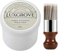 LUXGROVE® Leather & Furniture Repair Salve & Brush Set, Leather Cleaner and Conditioner for Furniture - UV Protectants Help Prevent Cracking or Fading, Wood, and Vinyl Conditioner - 8oz