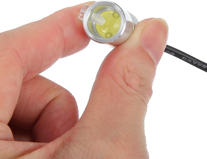 ACROPIX 10mm 0.39" 2W LED Aluminum Light Source Illuminator Decoration USB LED Light for Car DIY White - Pack of 1