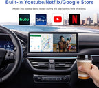 CarlinKit 8+128G - Wireless CarPlay&Android Auto Adapter,CarPlay Ai Box for car Wired CarPlay,8-Core,Bulit-in GPS,Ultra-Thin,Android 13.0 System,Dual Bluetooth,SIM&TF Card etc