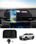 Autorder Phone Holder Mount for Jeep Grand Cherokee 2022 2023 2024 2025/Grand Cherokee L 2021 2022 2023 Center Console Dashboard Organizer with Phone Stand with Anti-Slip Mat