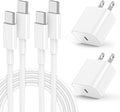 iPhone 17 16 15 Fast Charger, 20W USB C Charging Block for Apple iPhone 17 Pro Max/17 Air/16 Pro/15 Plus, iPad 12/11 inch/Mini/6 Gen,Wall Plug Power Adapter Cube Brick/6ft Type C to C Cable Cord Long