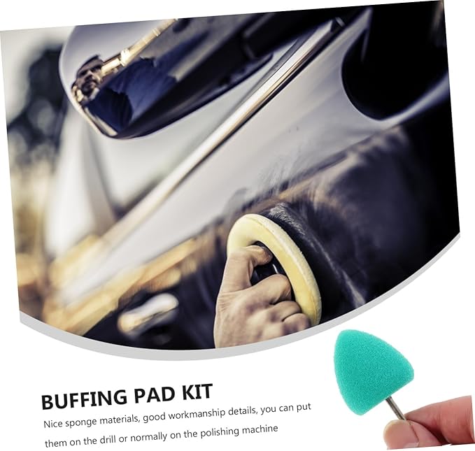 Healifty 16-Piece Car Polishing Wheel Kit Sponge Pads for Auto Detailing Clay Bar Brush Car Wheel Brush Light Weight Portable
