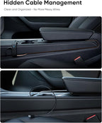 Tesla Model 3/Y USB Hub - Center Console Fast Charging Adapter, 100W Max Power, Hidden Cable Management, IPS Display, Smart Power Distribution for Tesla Model 3 (2021-2023) & Model Y Accessories