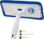 Unger SpeedClean Indoor Window Cleaner, Household Cleaning Supplies, Works with Glass and Natural Cleaners and Solutions, Attracts Dust and Dirt, Reusable Microfiber Pad