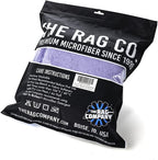 The Rag Company - Eagle Edgeless 350 (5-Pack) Professional Korean 70/30 Blend Super Plush Microfiber Detailing Towels, 350GSM, 16in x 16in, Lavender