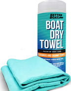 Super Absorbent Towels, Synthetic Chamois Cloth for Car and Boat Drying, Smooth Cooling Towel, Marine Grade Cleaning Supplies, PVA Shammy Dry Towel 1 Pack