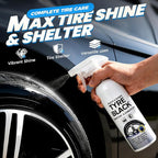 Plastics & Rubber Tyre Shine & Protector Spray, 2026 New Tire Spray Trim Plastic Restorer for Car, Wheel Cleaner Car Detailing Kit for Tire Coating Dressing (1 pcs)