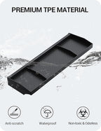 BASENOR Behind Screen Storage for Tesla Cybertruck Accessories 2024-2026, (Proprietary Design) Custom-Fit Center Console Sunglasses Holder & Hidden Dashboard Storage Tray