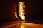 iJDMTOY Amber Yellow LED Background Illumination Kit Compatible with 2017-2021 Ford F250 F350 F450 Super Duty Side Fender Chrome Emblem
