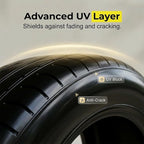 Car Tire Shine with Sponge, Tire Coating Paste Tire Polishing Paste, Long-Lasting Wet Gloss Tire Dressing for Cars Trucks Motorcycles RVs, Easy Apply Wheel Shine (3)