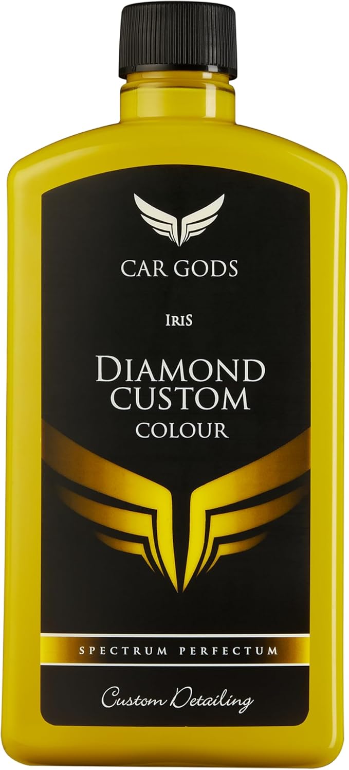 Car Gods Iris Custom Color Yellow 3-in-1 Polish Wax Color Restorer & Scratch Remover, 16 Colors Available, 17 Fl Oz