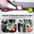 2PCS Car Seat Gap Filler Organizer,3 in 1 Car Seat Side Gap Filler with Hook for Avoiding Dropped Items,Universal No Drop Seats Guard for Filling Gaps 1.37-1.49 Inch Wide (Red)