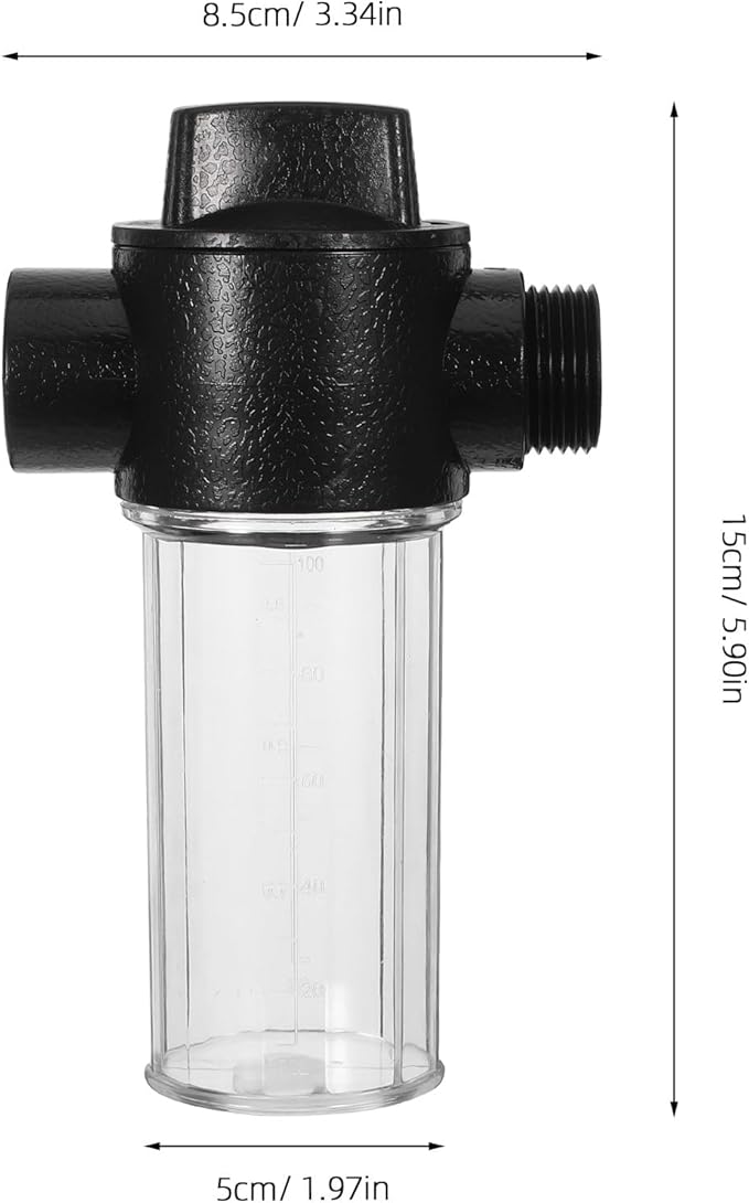 PRETYZOOM Multi-Functional Car Wash Foam Sprayer Bottle with Garden Hose Connector, Pet Bathing Soap Dispenser for Outdoor Cleaning and Detailing